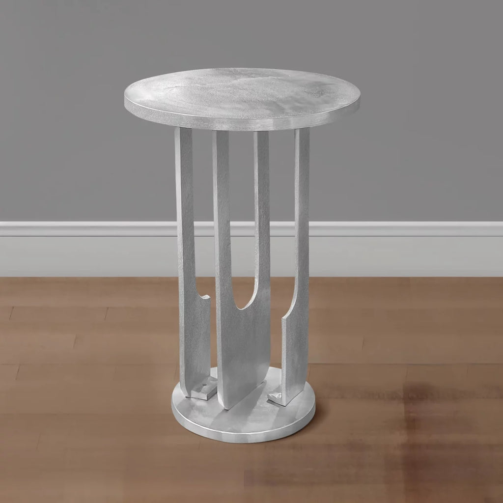 18 Inch Round Cast Aluminum Side Table N810