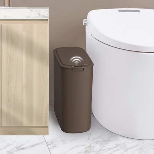 Automatic Motion Sensor 2.6 Gallon Touchless Trash Can White U602981
