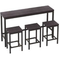 Kitchen Dining Table Set with 3 Stools X610